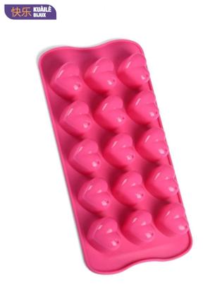 Imagem de Kit 02 UN Forma de Gelo de Silicone Forma para Chocolate em Formato de Coração