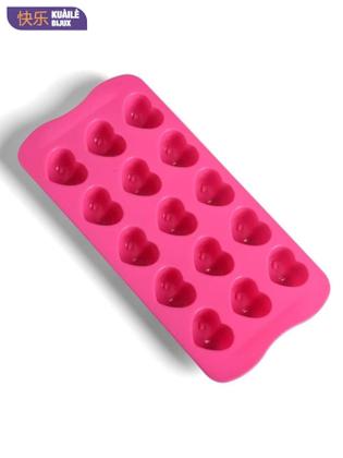 Imagem de Kit 02 UN Forma de Gelo de Silicone Forma para Chocolate em Formato de Coração