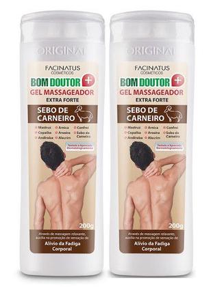 Imagem de Kit 02 Unidades Gel Massageador Bom Doutor - FACINATUS - Para auxiliar no Alivio da Fadiga