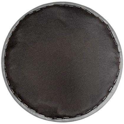 Imagem de Kit 03 Assentos Redondo Banqueta Cadeira Estofados Poltronas H02 material sintético Cinza 25 cm - Lyam Decor