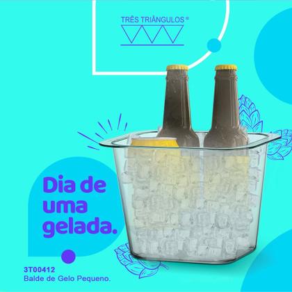 Imagem de Kit 03 Balde de Gelo Cristal 9,5 L Bebidas Cerveja Champagne