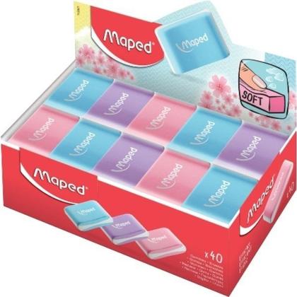 Imagem de Kit 03 Borracha Escolar Essentials Soft Tom Pastel Colorida Maped
