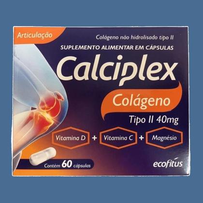 Imagem de Kit 03 Calciplex Colágeno Tipo II 40mg 60Cps - Ecofitus