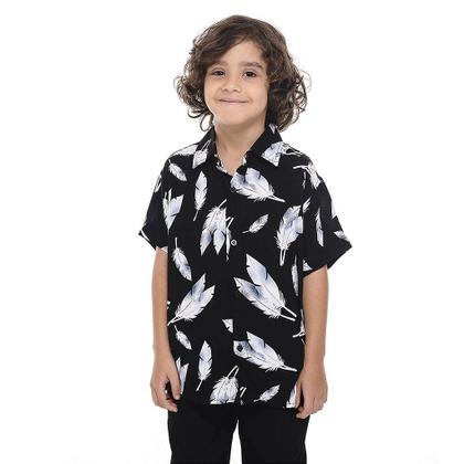 Imagem de Kit 03 Camisa Infantil Floral Viscose estampas variadas
