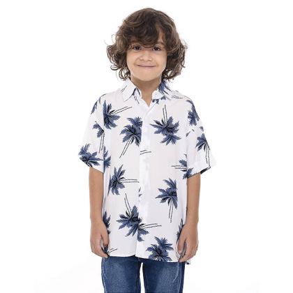 Imagem de Kit 03 Camisa Infantil Floral Viscose estampas variadas