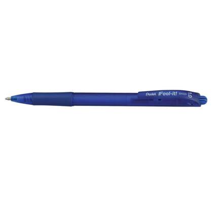 Imagem de Kit 03 Caneta Esferográfica IFeel-It Retrátil 1.0mm BX420 (Az, Pt, Vm) Pentel