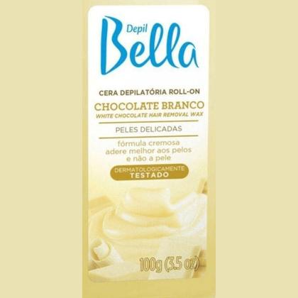 Imagem de Kit 03 Cera Rollon Depil Bella 100 gr Chocolate Branco