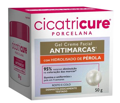 Imagem de Kit 03 Cicatricure Porcelana Gel Creme ANTIMARCAS 50g Rosto e Colo