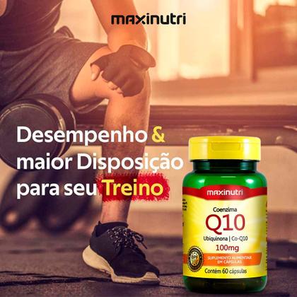 Imagem de Kit 03 Coenzima q10 Ubiquinona 100mg 60 Capsulas Maxinutri