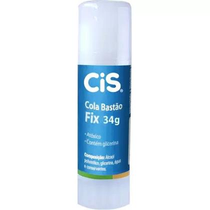 Imagem de Kit 03 Cola Bastão Fix Cis 34g Escolar Artesanato