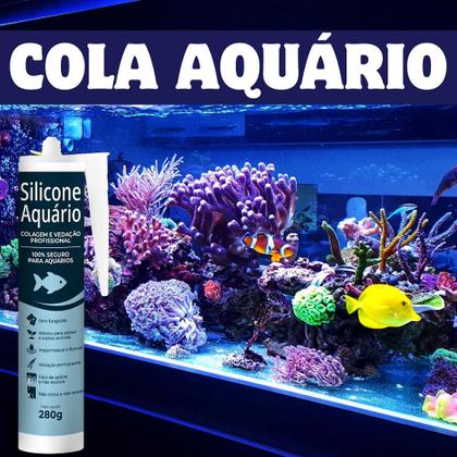 Imagem de Kit 03 Cola Silicone para Aquário Sem Fungicida