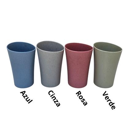 Imagem de Kit 03 Copos Plastico Duro Resistente Bebidas 400ml Rosa