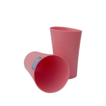 Imagem de Kit 03 Copos Plastico Duro Resistente Bebidas 400Ml Rosa