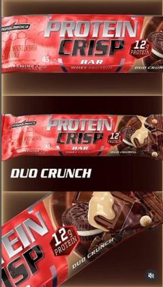 Imagem de Kit 03 de Crisp Bar Protein Sabor Duo Crunch,Ovomaltine e Peanut Butter de 45g-Integralmedica
