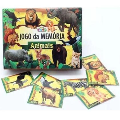 Imagem de Kit 03 Jogos (M. Frutas 26 Peças + Animais 26 Peças + Dominó Frutas e Números Educacional 28 Pçs).