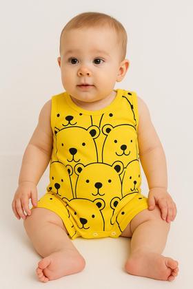 Imagem de Kit 03 Macaquinhos Bebê Unissex em Algodão Verão com Fechamento prático