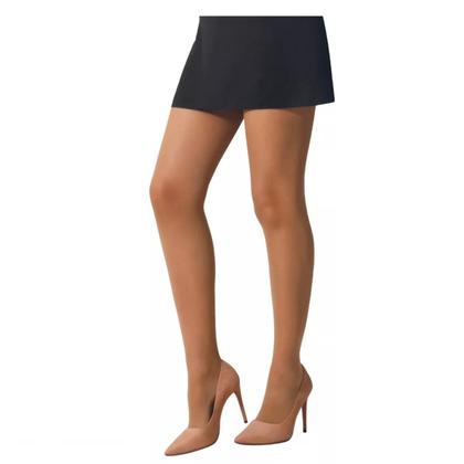 Imagem de Kit 03 Meia Calça Fio 15 Fina Lycra Transparente Selene  9765