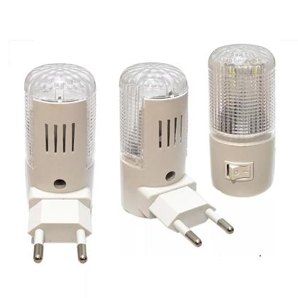 Imagem de Kit 03 Mini Abajur Luminária Tomada Luz Noturna Led Bivolt