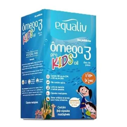 Imagem de Kit 03 Ômega3 Pro Kids 30 Cápsulas Mastigável - Equaliv