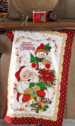 Imagem de Kit 03 Pano Copa Prato Felpudo Dohler 100% Algodão Natal 112