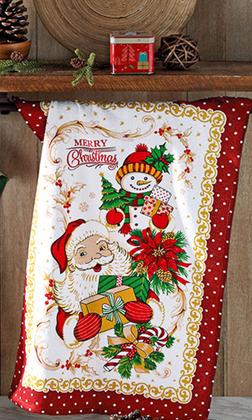 Imagem de Kit 03 Pano Copa Prato Felpudo Dohler 100% Algodão Natal 112