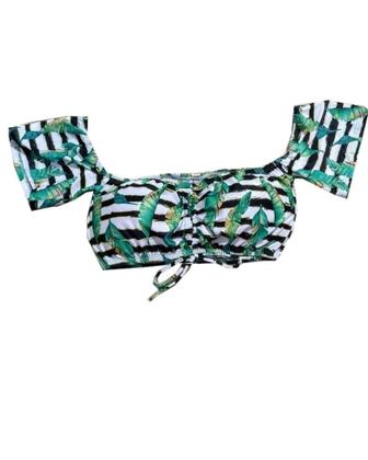 Imagem de Kit 03 Peças Bojo Top Cropped Ciganinha com regulagem Estampado