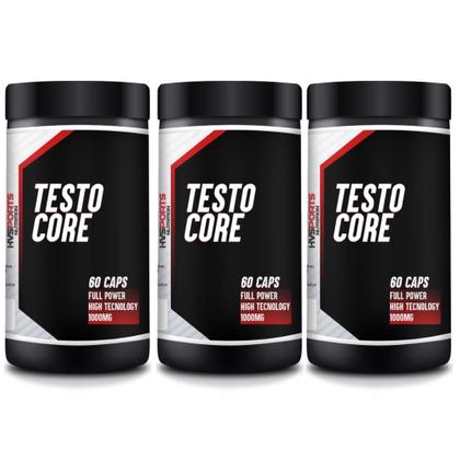 Imagem de KIT 03 POTES Intensificador de Libido TESTO CORE HVSPORTS 60 Capsulas