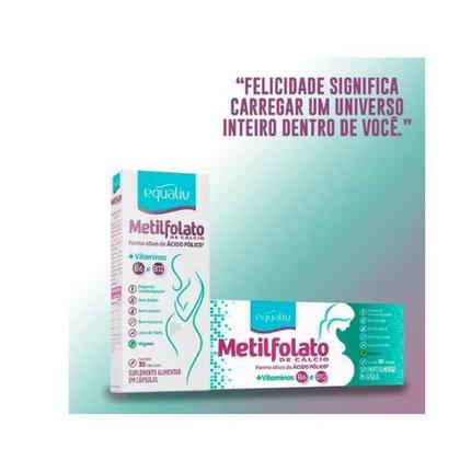Kit 03 Suplemento Metilfolato De Cálcio 30 Cp - Equaliv Imagem de Kit 03 Suplemento Metilfolato De Cálcio 30 Cp - Equaliv