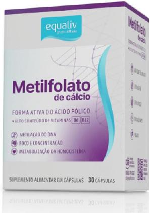 Kit 03 Suplemento Metilfolato De Cálcio 30 Cp - Equaliv Imagem de Kit 03 Suplemento Metilfolato De Cálcio 30 Cp - Equaliv