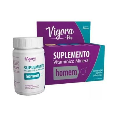 Imagem de Kit 03 Suplemento Vigora Plus Homem 60 Cps - Prati