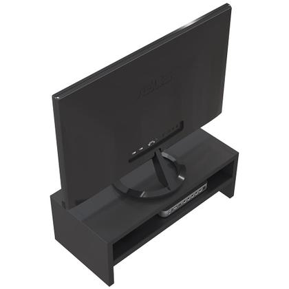 Imagem de Kit 03 Suportes Stand Para Monitores Mesa Escritório Home Office Lap L03 Preto - Lyam Decor