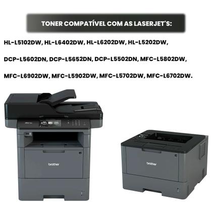 Imagem de Kit 03 Toner Tn3442 Compatível Para brother HL-L5202DW