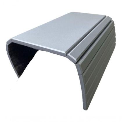 Imagem de Kit 03un Esteiras Reta Flexível Para Braço Sofá Cinza