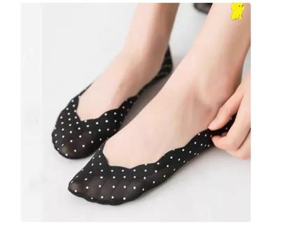 Imagem de KIT 03UN Meias de Seda Silicone Para Mulheres Antiderrapante Invisível Fino