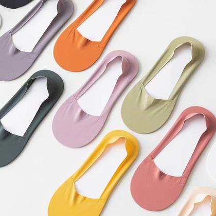 Imagem de KIT 03UN Meias de Seda Silicone Para Mulheres Antiderrapante Invisível Fino