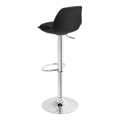 Imagem de Kit 04 Banquetas Eames Cozinha Bancada Giratória Alta DU40 - Preto