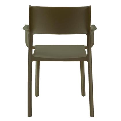 Imagem de Kit 04 Cadeiras Santorini Polipropileno Verde Musgo - 73381