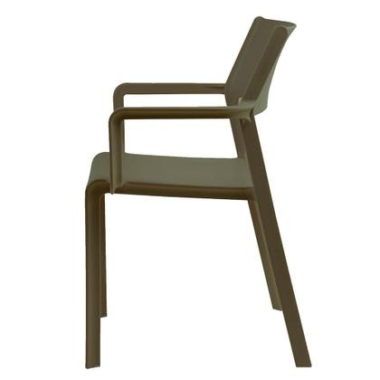 Imagem de Kit 04 Cadeiras Santorini Polipropileno Verde Musgo - 73381