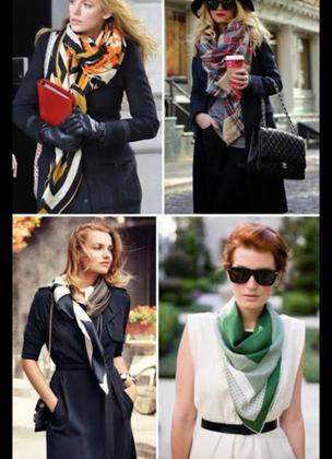 Imagem de Kit 04 Lenço De Pescoço Echarpe Cachecol Glamour Multiformas Look Sortidos