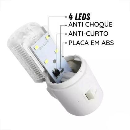 Imagem de Kit 04 Mini Abajur Luminária Tomada Luz Noturna Led Bivolt