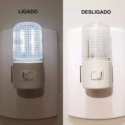 Imagem de Kit 04 Mini Abajur Luminária Tomada Luz Noturna Led Bivolt
