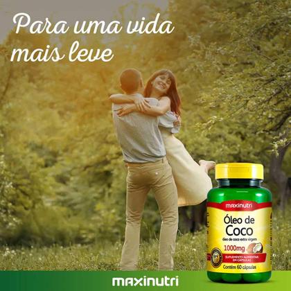 Imagem de Kit 04 Oleo de Coco Extra Virgem 60 Caps 1000mg Maxinutri