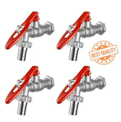 Imagem de Kit 04 Pçs Torneira Jardim Esfera com Porta Cadeado - 1/4 Volta