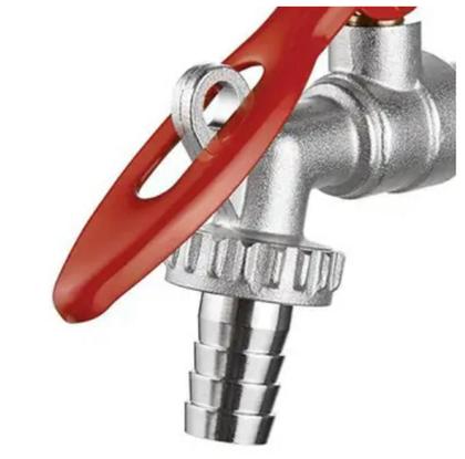 Imagem de Kit 04 Pçs Torneira Jardim Esfera com Porta Cadeado - 1/4 Volta