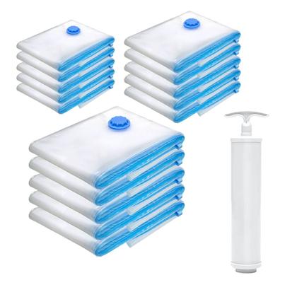 Imagem de Kit 04 Saco A Vácuo  Roupas  Edredom Organizador edredom toalhas roupa bomba