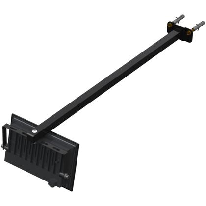 Imagem de Kit 04 Suportes De Refletor Led Haste Parede Fachada Banner Iluminação 60 Cm