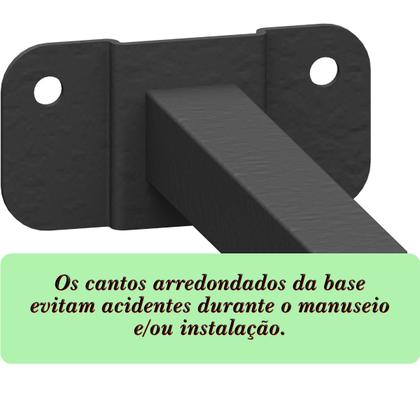 Imagem de Kit 04 Suportes De Refletor Led Haste Parede Fachada Banner Iluminação 60 Cm