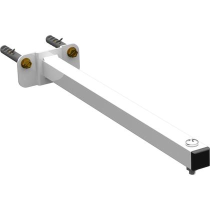 Imagem de Kit 04 SUPORTES REFLETOR LED BASE RETA BANNER FACHADA BRAÇO 30 cm