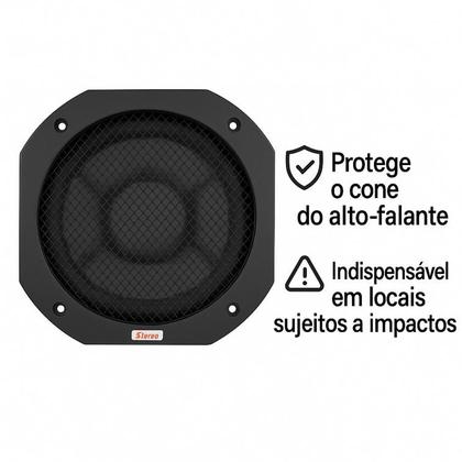 Imagem de Kit 04 Telas Alto Falante 6 Polegadas Com Parafusos Proteção