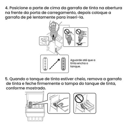 Imagem de Kit 04 Tintas Originais L3250 L3210 T544 L3150 - Kit 04 Cores - Original